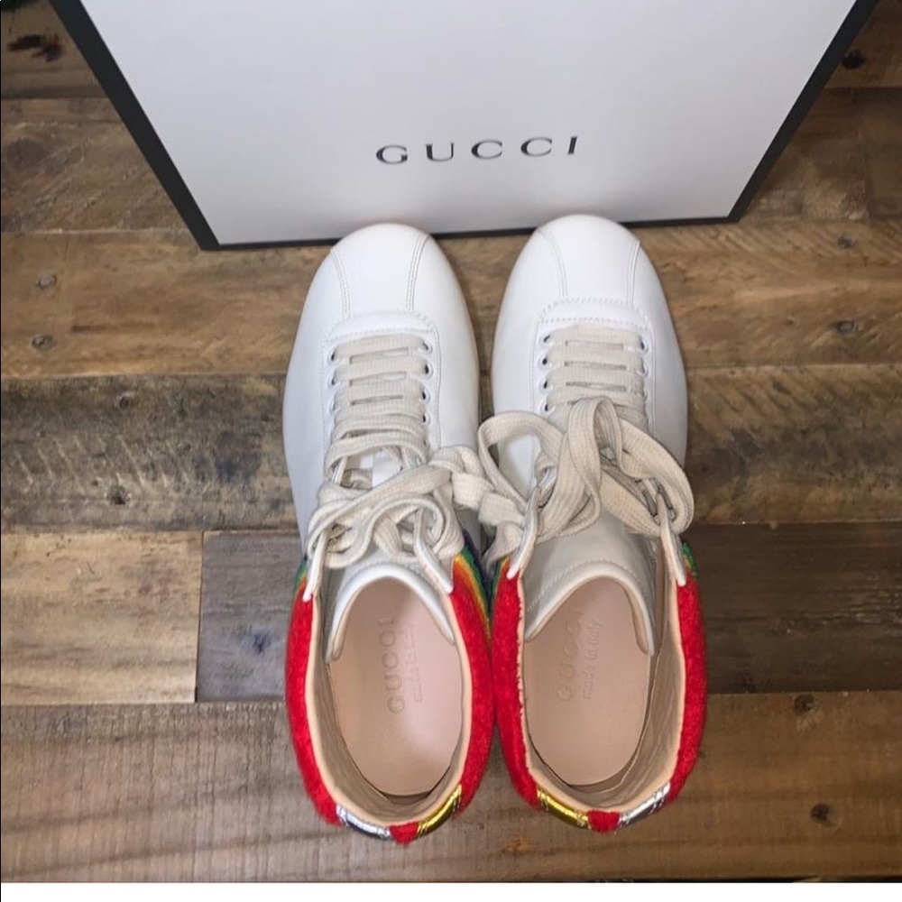 Gucci Naturally Rainbow Hi-Top Sneakers - Picture 8 of 8